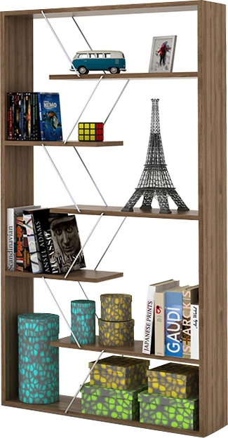 Raft librash Tars, ngjyrë arre/kromi, FH2240.03