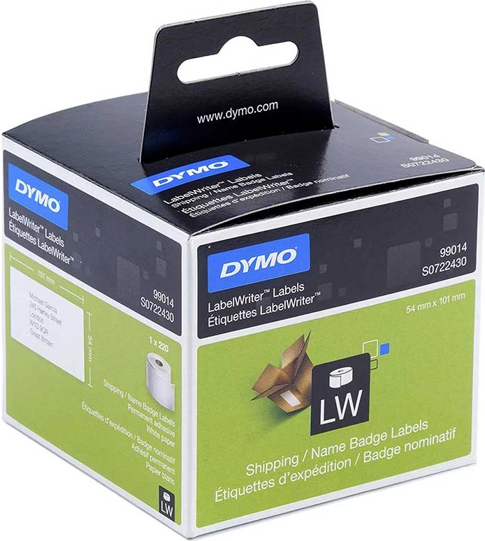 Etiketa Dymo 99014 S0722430 101x54mm të bardha