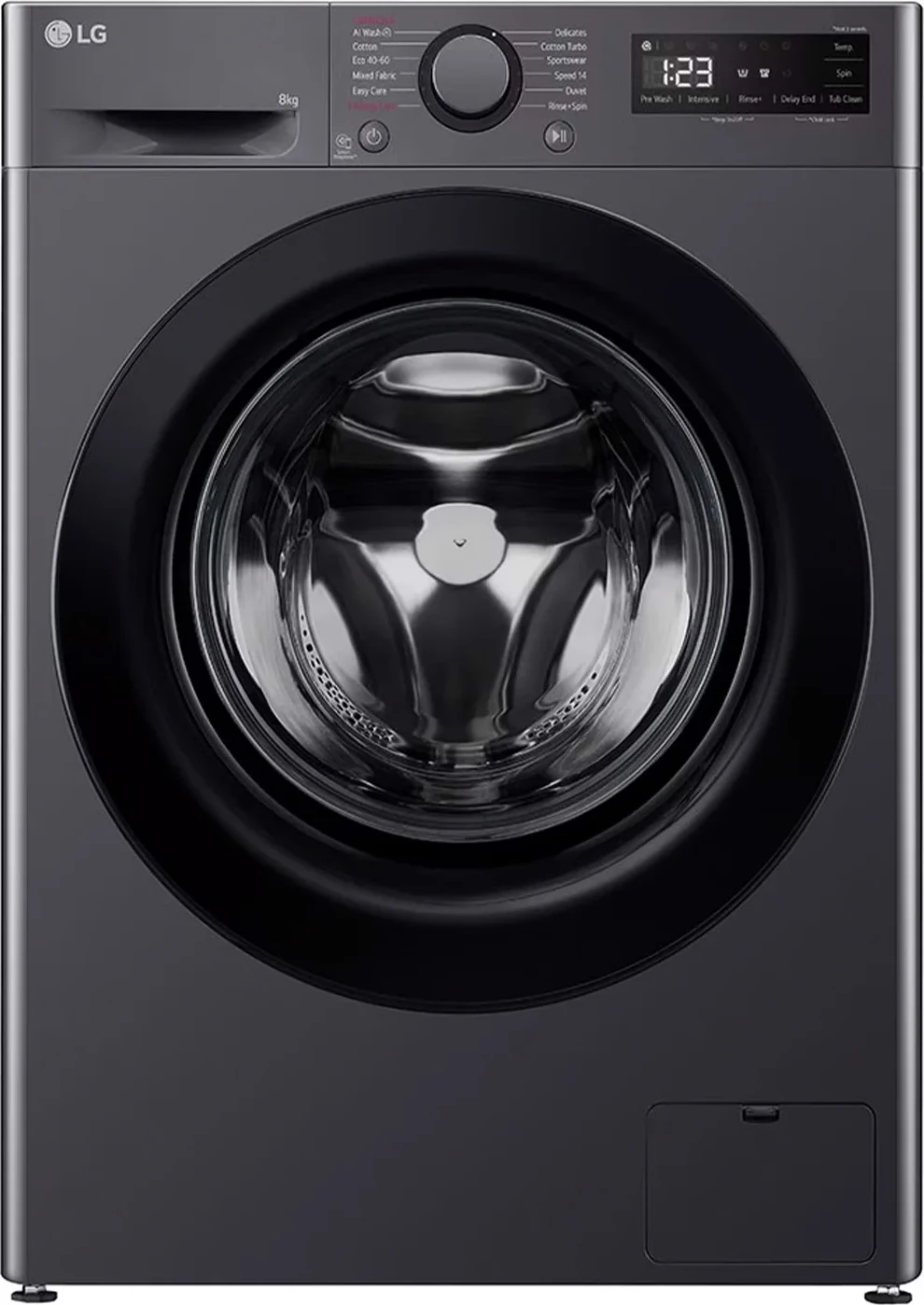 Makine larëse, LG F2WR508SBM, 8 kg, 1200 rpm, AI DD dhe Steam, Slim, e zezë