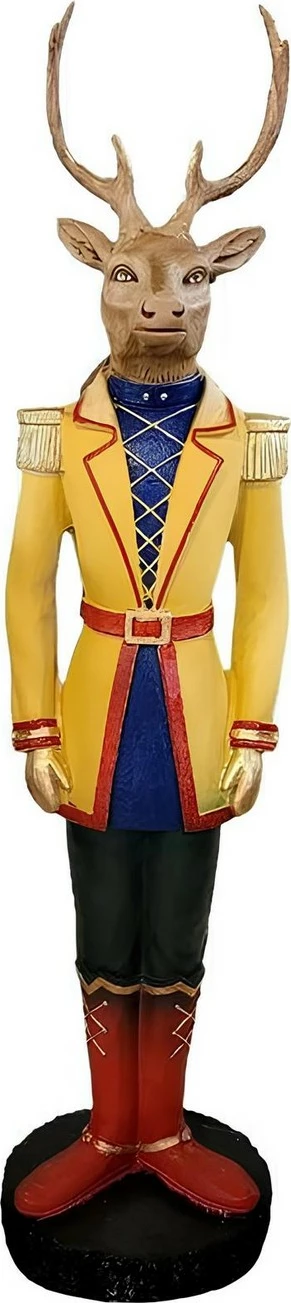 Objekt dekorativ Evila Originals, CY0695, ngjyrë e verdhë, 32x32x135cm