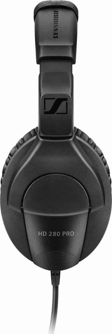 Kufje Sennheiser HD 280 Pro, me kabllo spiral 1-3 m, 3.5 mm + adapter 6.3 mm, të mbyllura over-ear, të zeza