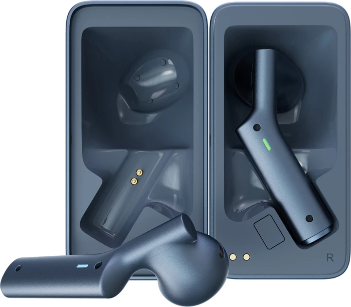 Kufje përkthimi Timekettle W4, përkthim në kohë reale 43 gjuhë/96 aksente, deri 20 orë me kuti karikimi, blu (set)