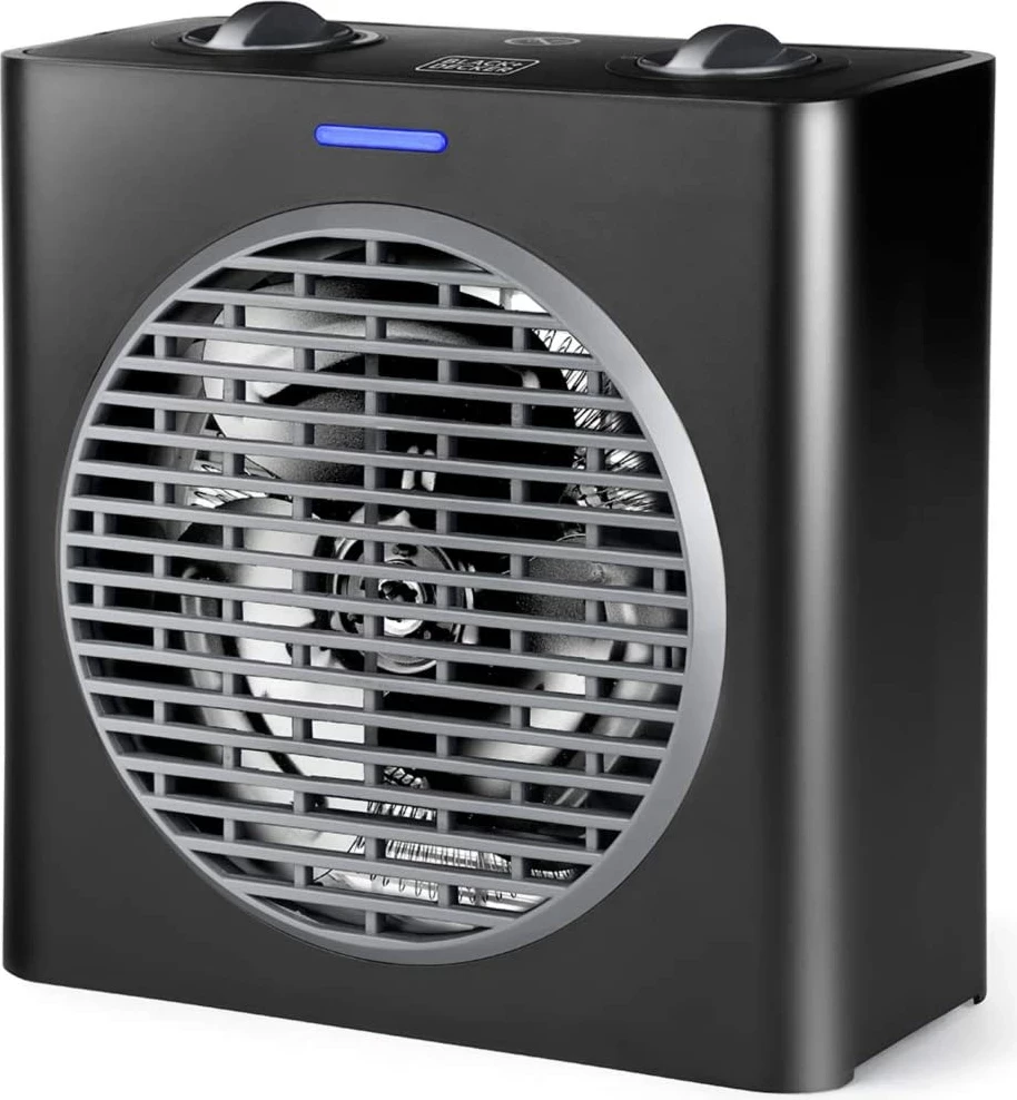 Kalorifer elektrik Black+Decker BXSH2003E 2000W, 2 nivele, funksion ventilimi, i zi
