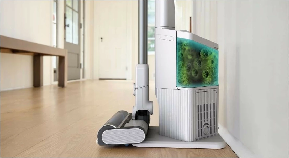 Fshesë pa kabllo Shark BU3521EU, 3 shpejtësi, kapacitet 0.42L, e bardhë