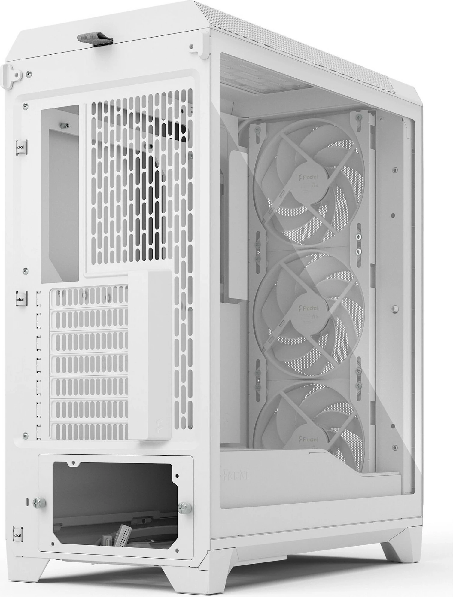 Kasë Fractal Design Meshify 3, midi tower, xham i temperuar, e bardhë