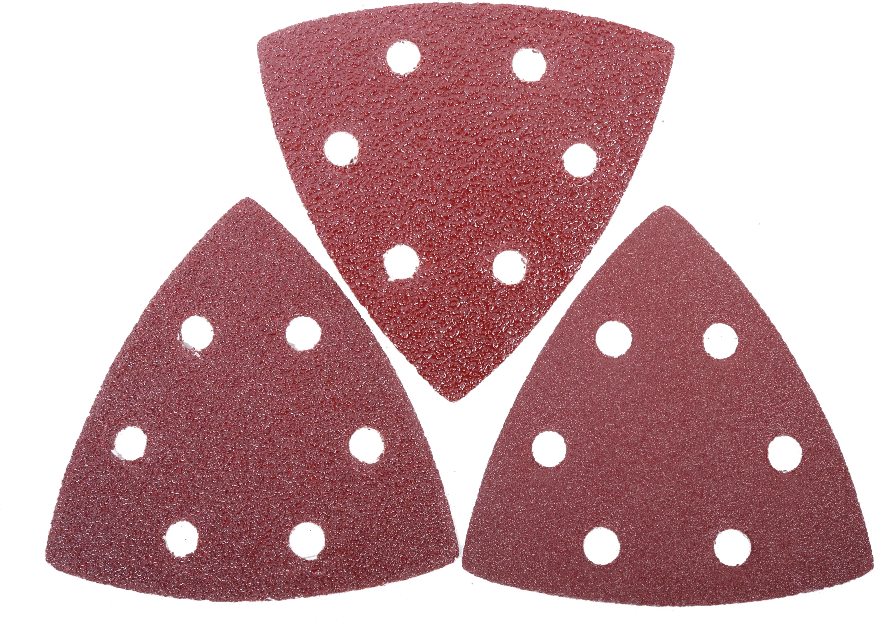 Letër zmerile trekëndëshe PROLINE 49150, 93x93mm, Grit 40, 5 copë, e kuqe