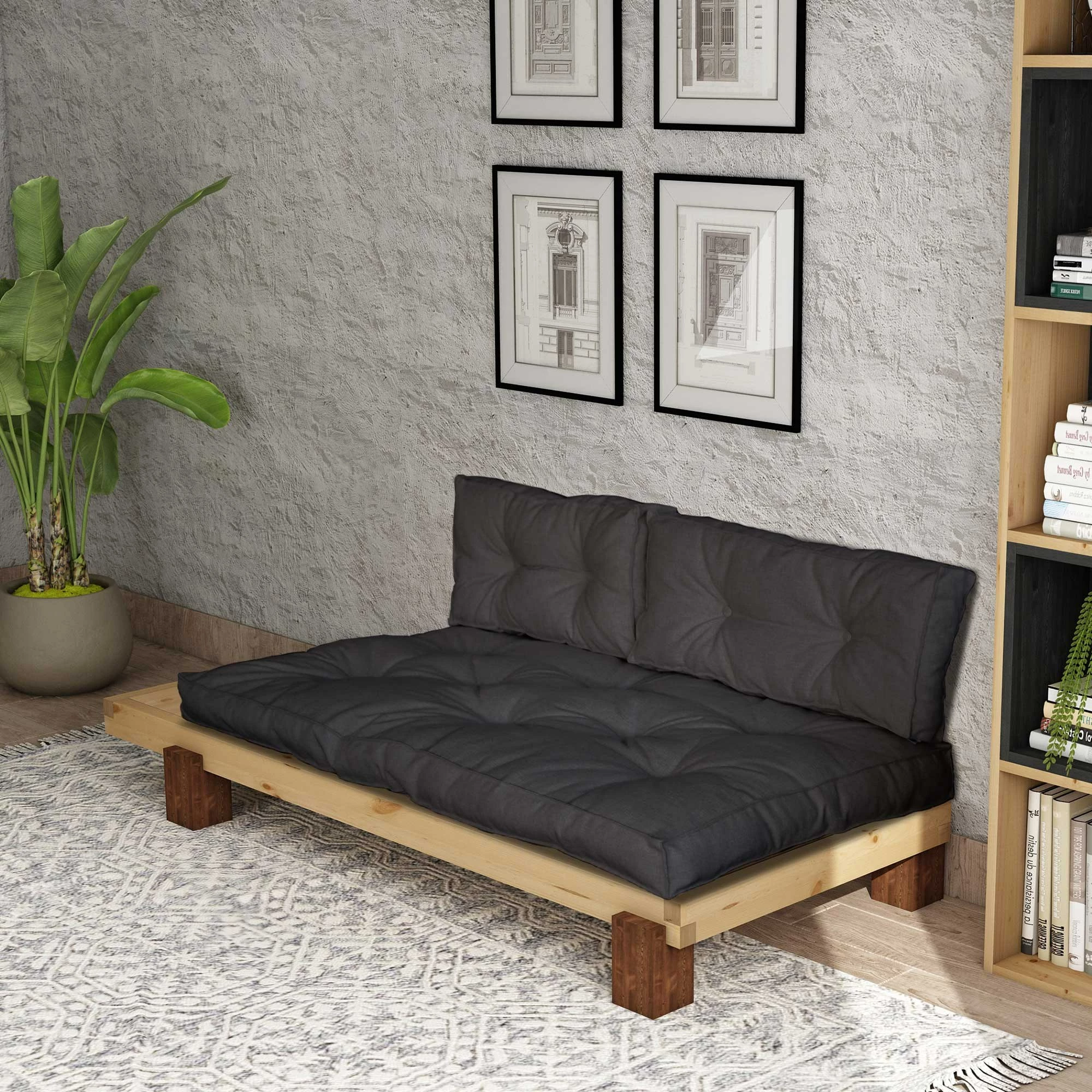 Lounger Atelier del Sofa, natyral dhe antracit, CPT8371-200