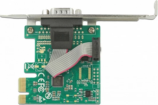 Kartelë zgjeruese PCIe DeLOCK 89948, 1x RS-232 (DB9), AX99100, low-profile bracket, e gjelbër