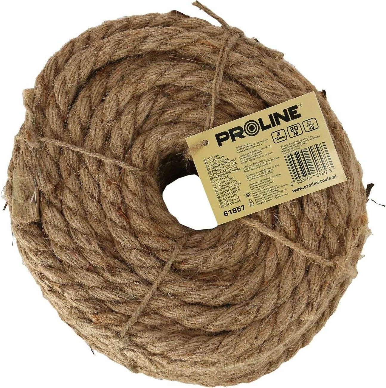 Litar jute PROLINE 61855 10mm x 20m
