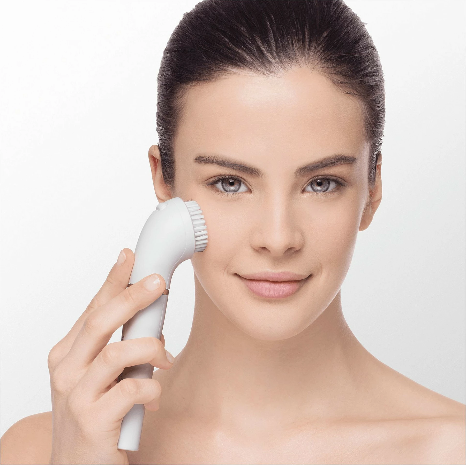Epilator fytyre Braun FaceSpa 851V, AA 1.5V, ari/bardhë