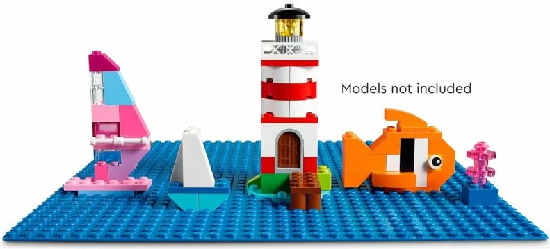 Pllakë bazë lego për fëmijë, blu