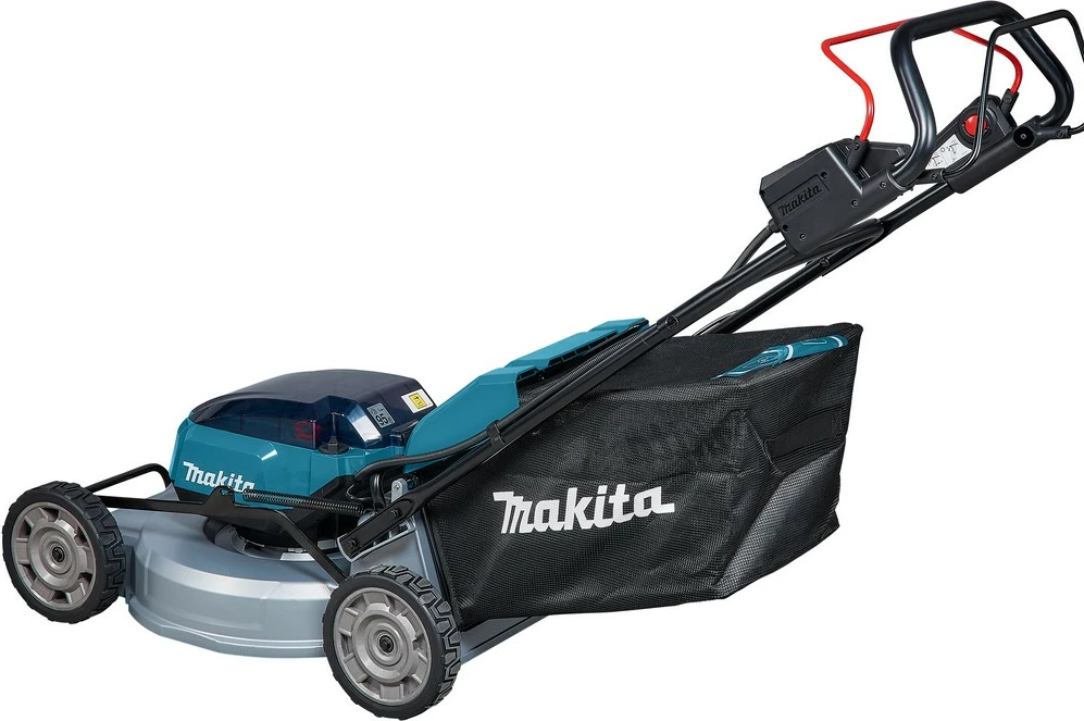 Kositës bari Makita DLM537Z, me bateri 18V, 53cm, kapacitet 70L, zi/blu/metalike