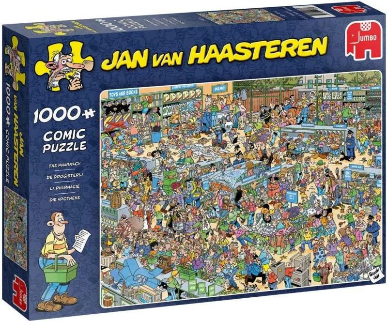 Puzzle komik, Jumbo, Jan van Haasteren The Pharmacy, 1000 copë, nr. 19199
