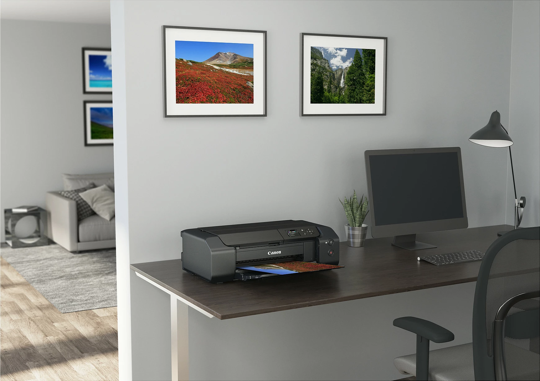 Printer fotografik Canon PIXMA PRO-200S, Inkjet A3+, 4800 x 2400 DPI, Wi‑Fi, i zi