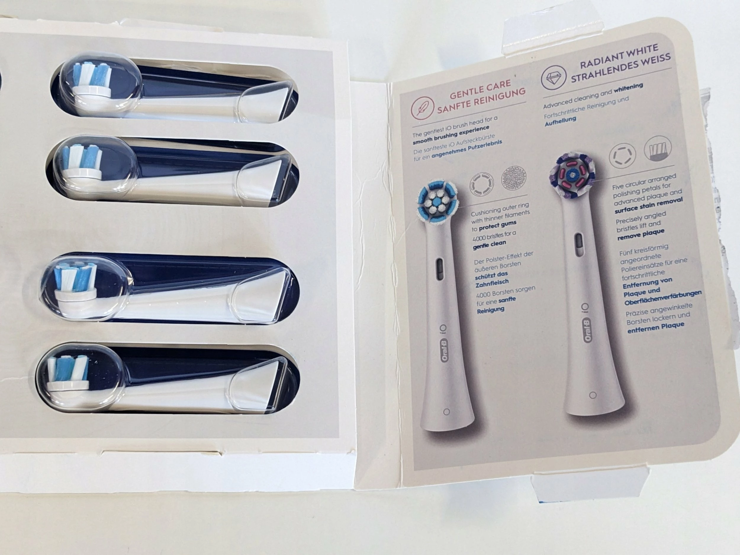 Koka zëvendësuese për furçë elektrike Oral-B iO Ultimate Clean 8 copë, e bardhë