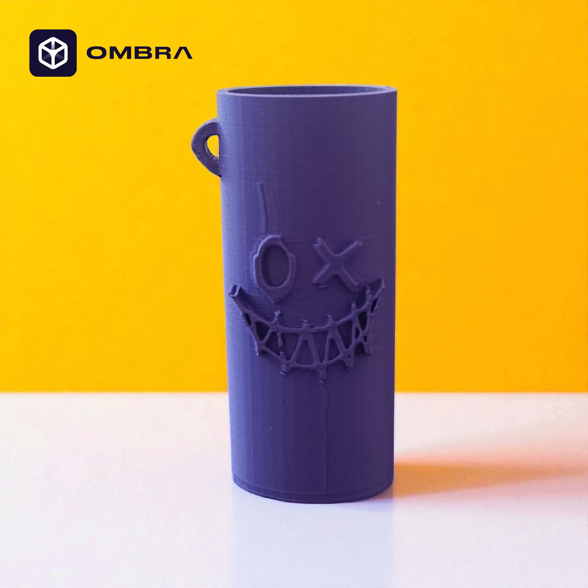 Mbajtëse dekorative për Çakmak Bic – "Spooky Face Edition", e vjollcë