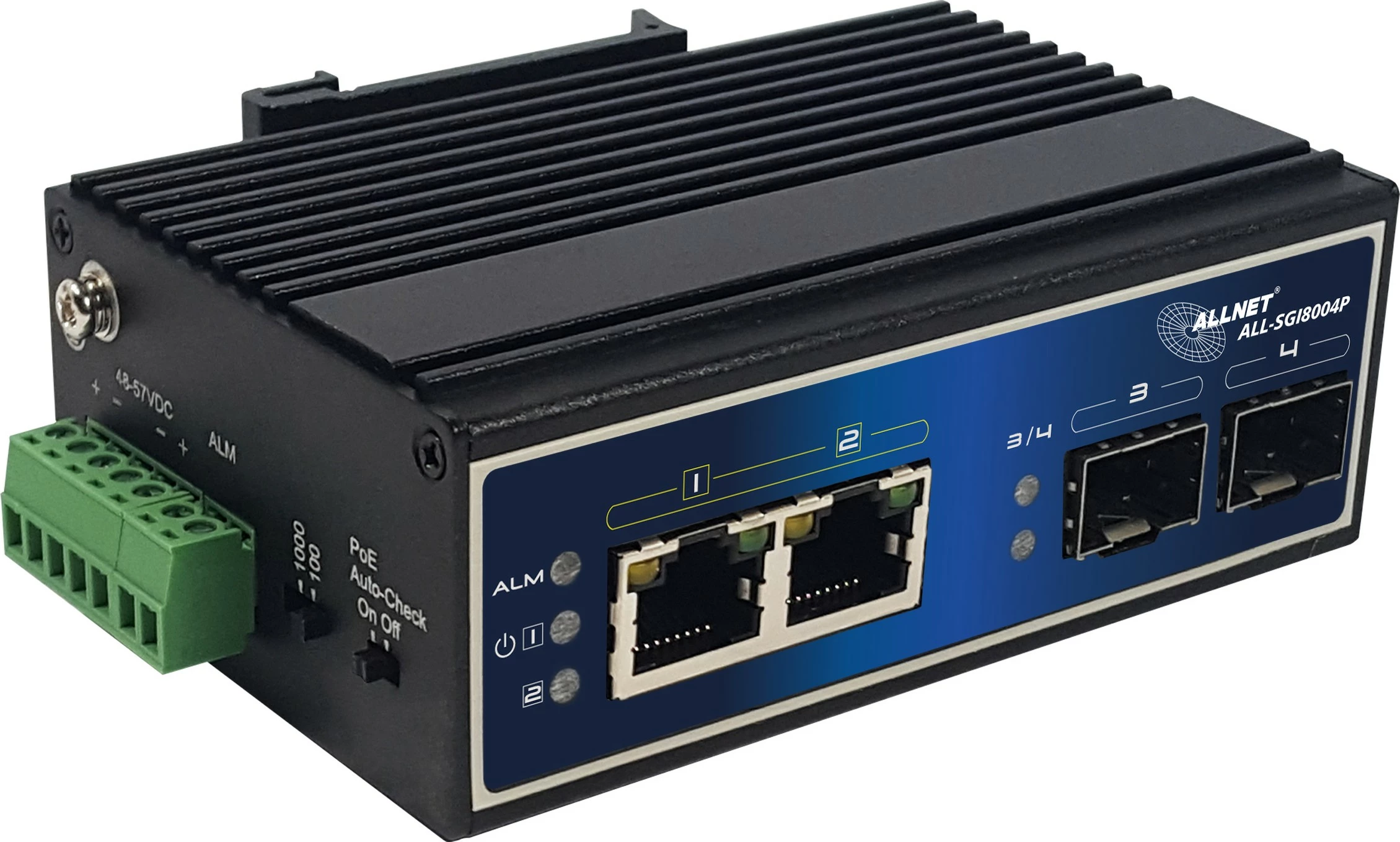 Switch ALLNET ALL-SGI8004P, Gigabit Ethernet, PoE, i zi
