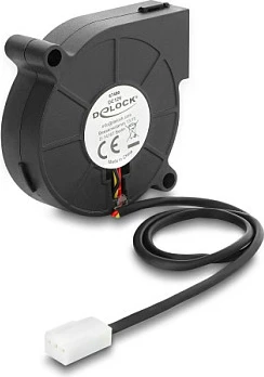 Ventilator radial DeLOCK 50x50x15mm, 12V DC, 3-Pin, i zi