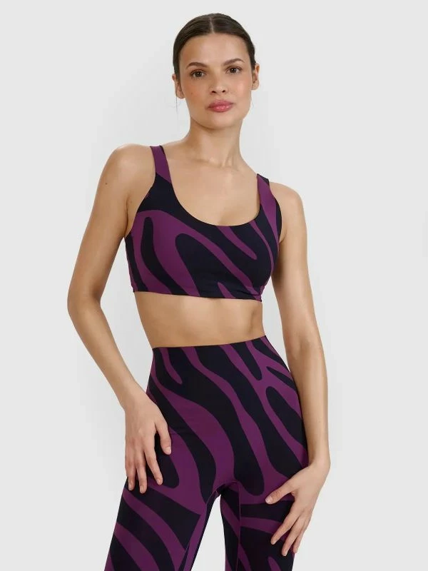 Bra sportiv për femra 4f, me print