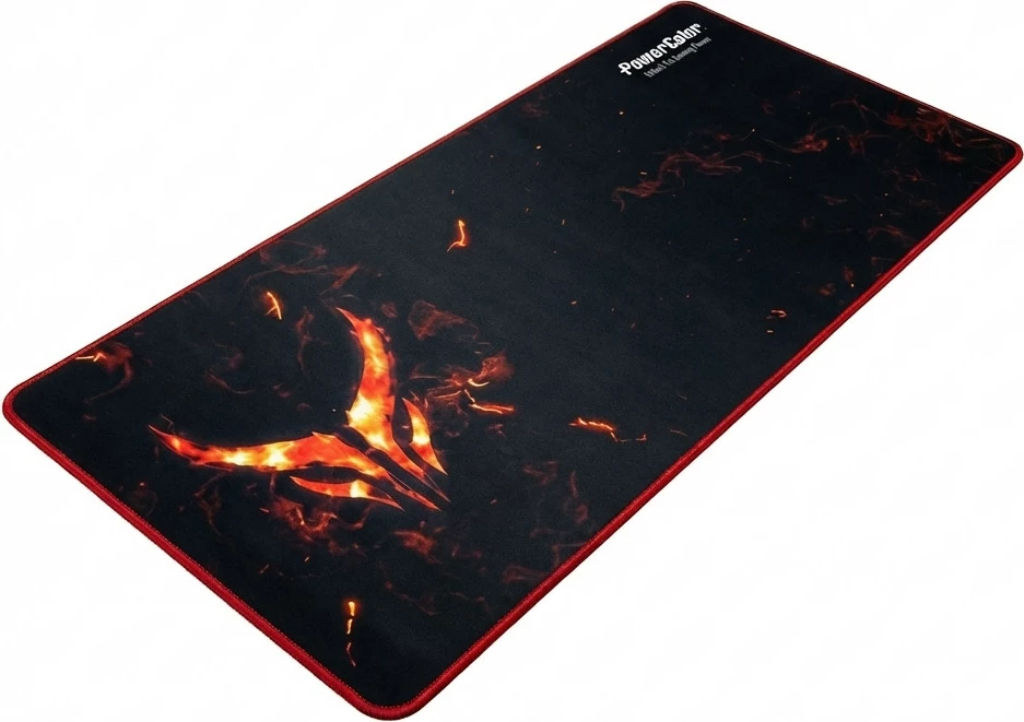 Mauspad PowerColor Red Devil Gaming 900x400x3mm, zi/kuq