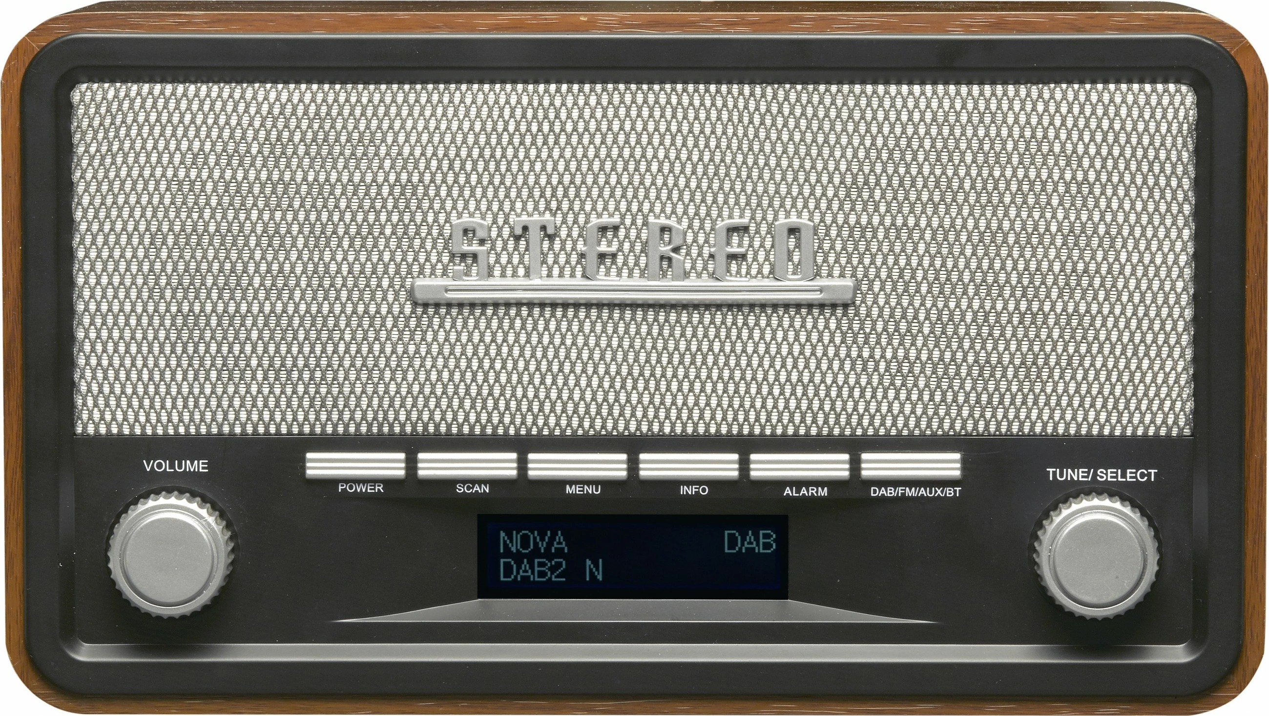 Radio DAB Denver DAB-18, retro, ekran digjital, kafe