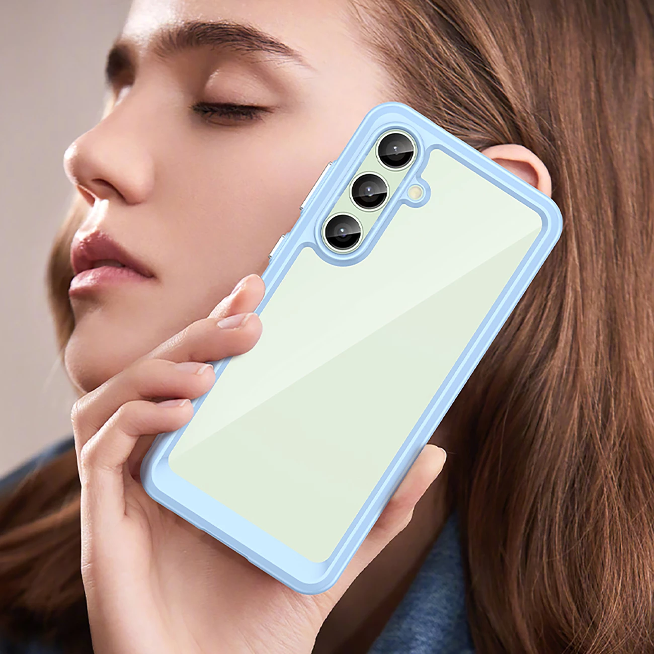 Mbështjellës Hurtel Outer Space Case për Samsung Galaxy S24 FE, TPU, Kaltër