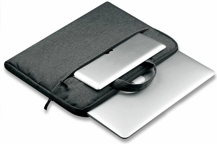 Çantë laptopi Tech-Protect Briefcase 15-16", najlon, Gri e errët