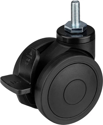 Rrota kastor Oplite GTR S8, set 8 copë, 4 me frena, gome 63 mm, 360°, e zezë