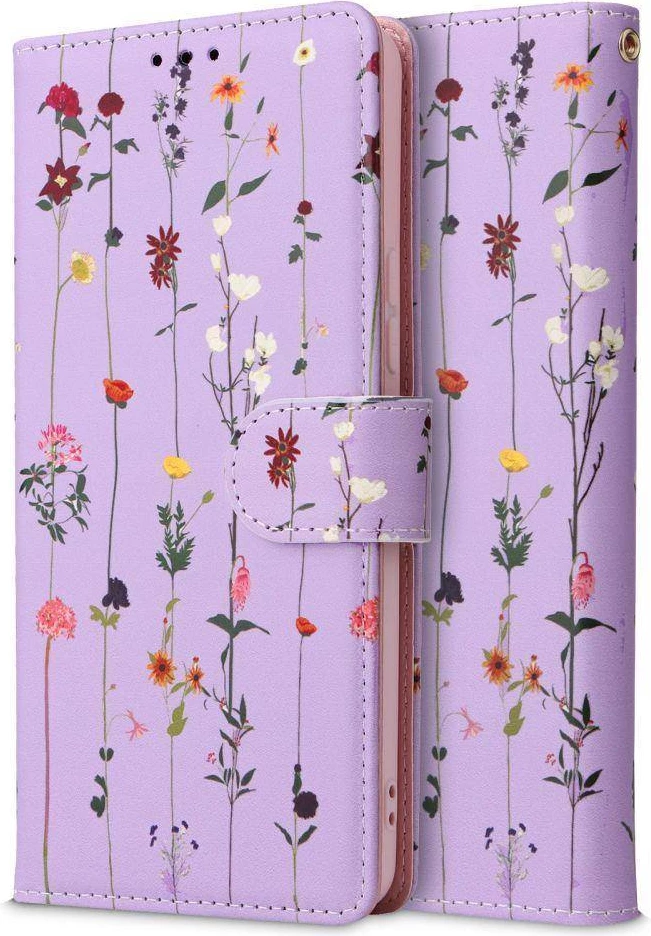 Mbështjellës flip portofol HAVANA Onasi 17281 për Samsung Galaxy A34, me kapëse magnetike, 2 xhepa kartelash, Spring Violet