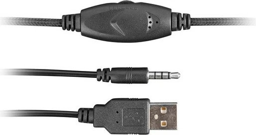 Kufje gaming Fury Phantom NFU-1679 me mikrofon, RGB, të zeza/blu