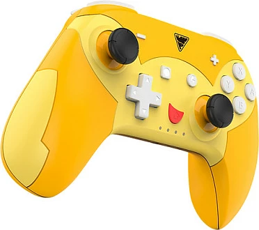 Kontroller loje DragonShock Poptop Wireless Pika, për Nintendo Switch, Bluetooth, USB-C, portokalli/kuqe/verdhe