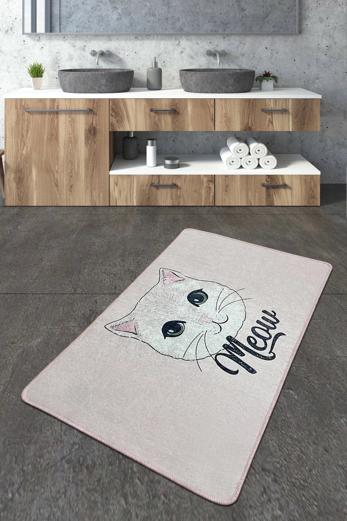 Tapet banje Mijölnir, Miya Djt, shumëngjyrësh, 70x120 cm