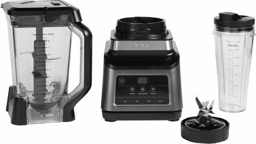 Blender Ninja BN750EU 1200W 2.1L + gotë 700ml, argjend (set)