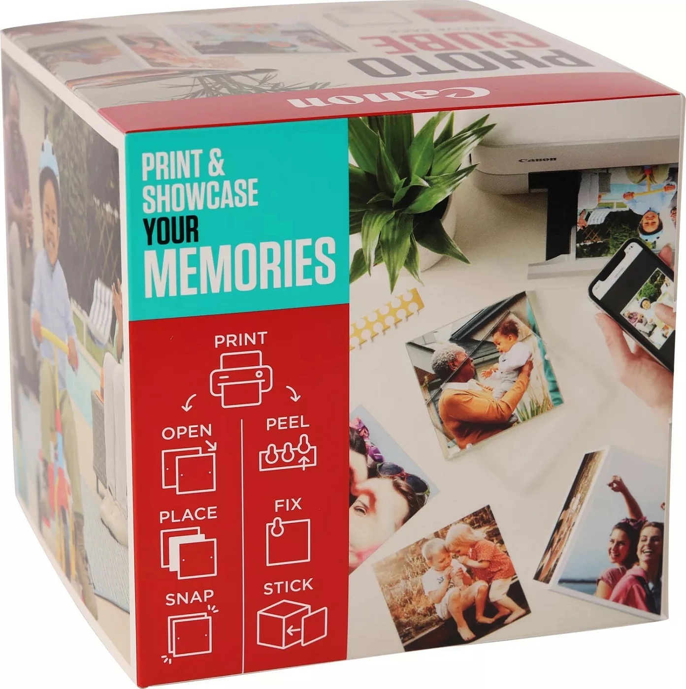Set foto kub Canon Photo Cube Creative Pack PP-201, 13x13 cm, 40 fletë glossy, blu