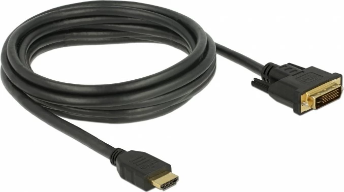 Kabëll HDMI në DVI DeLOCK 85655, 3m, i zi