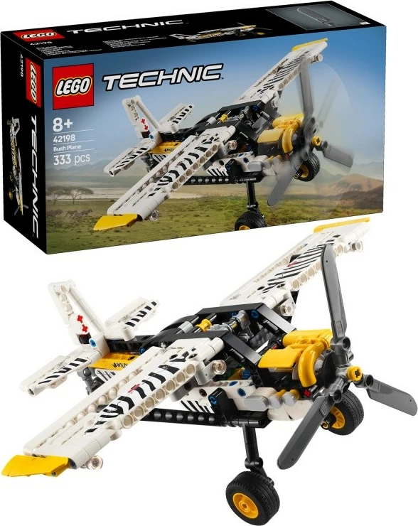 Set LEGO Technic aeroplan transportues 42198, 333 pjesë, vija zebre