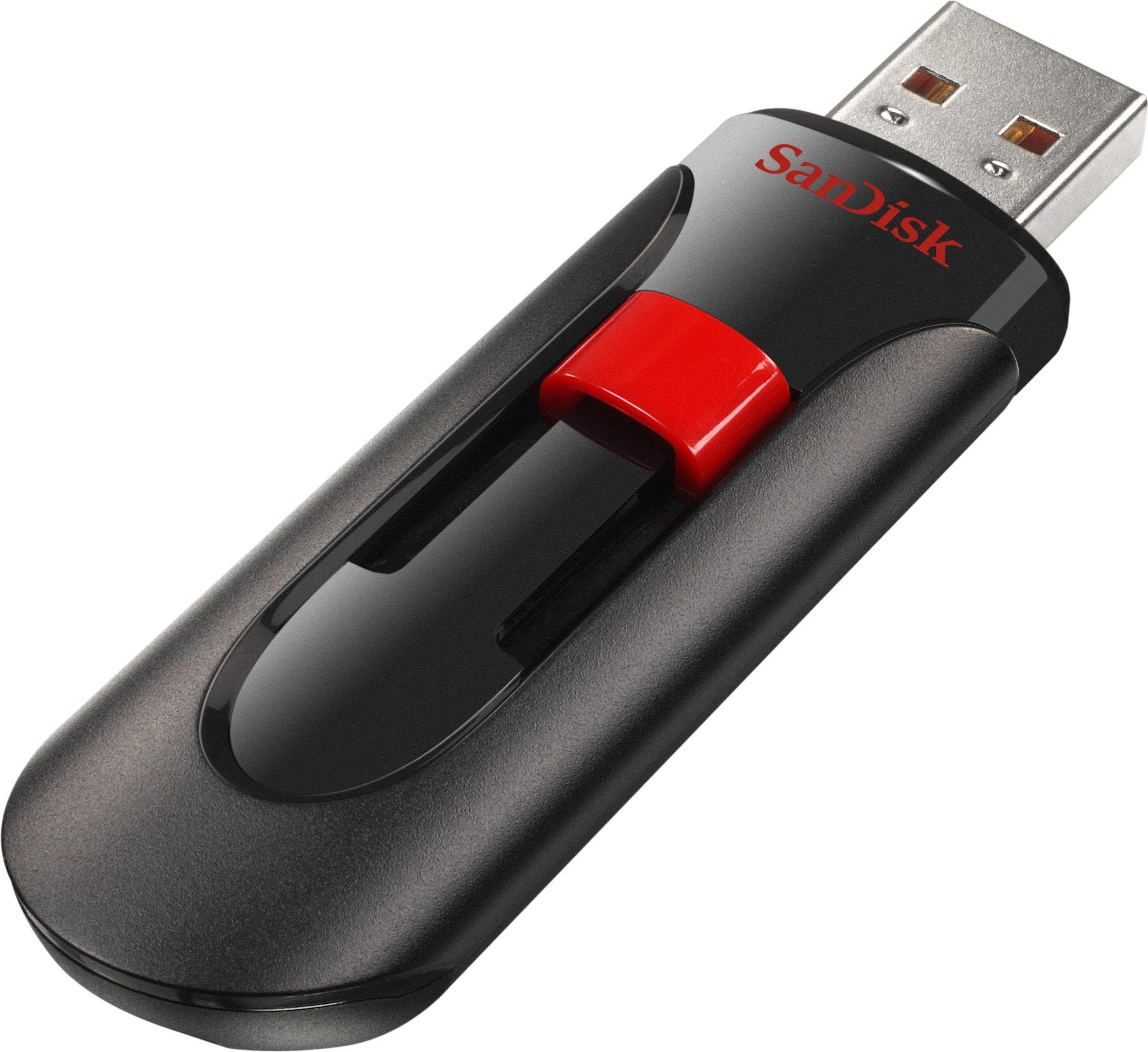 USB stick SanDisk Cruzer Glide 128GB, USB 2.0, zi/kuqe