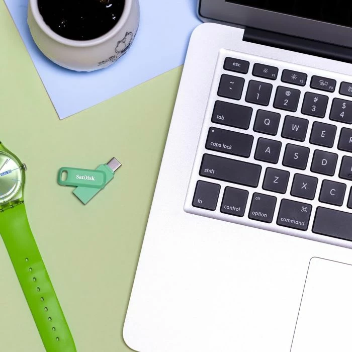 USB memorje SanDisk Ultra Dual Drive Go SDDDC3-256G-G46AG 256GB USB-C/USB-A USB 3.2 Gen 1, e gjelbër