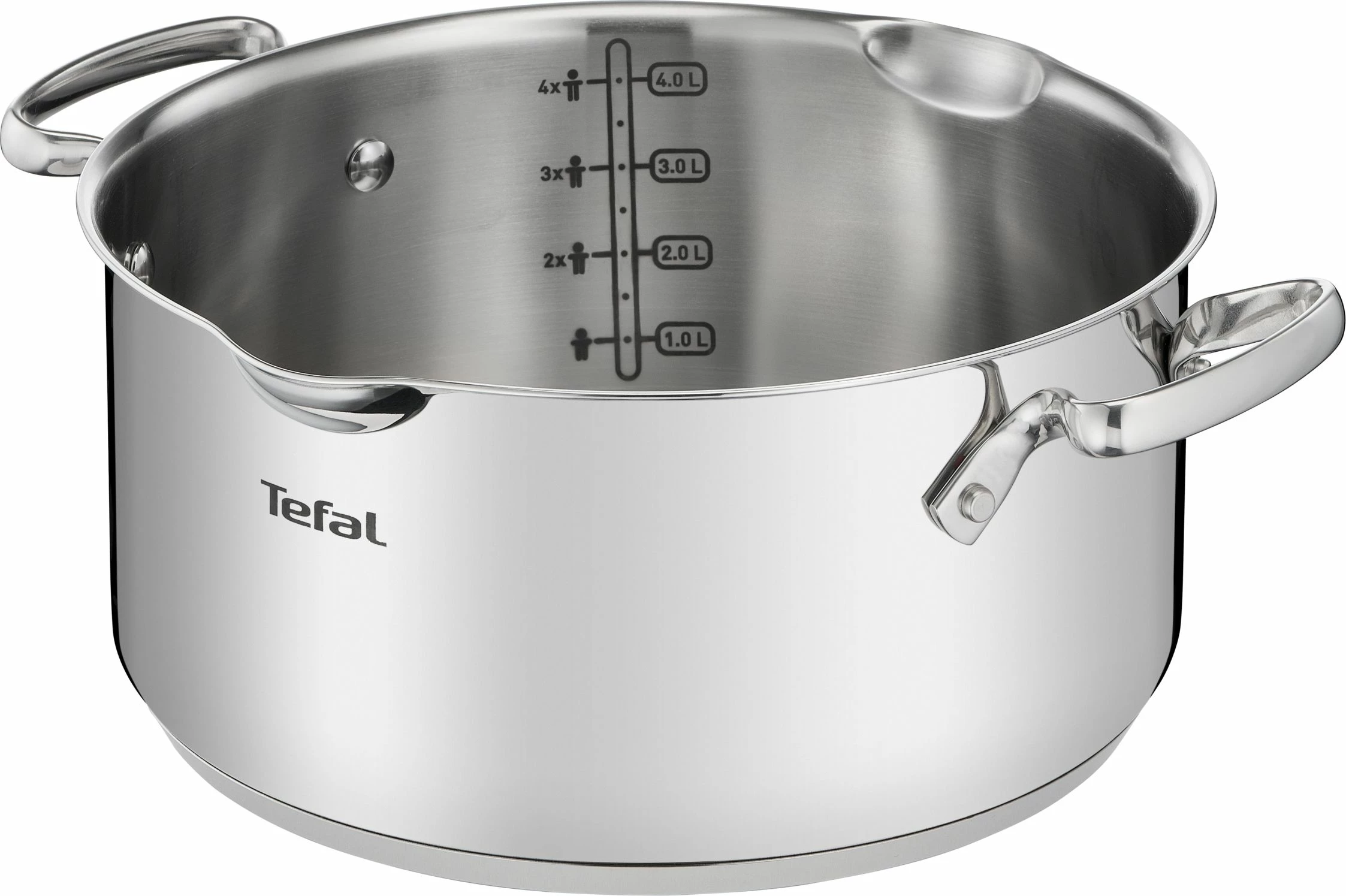 Tenxhere Tefal Duetto+ 20 cm, 2.9 L, me kapak, inox, silver