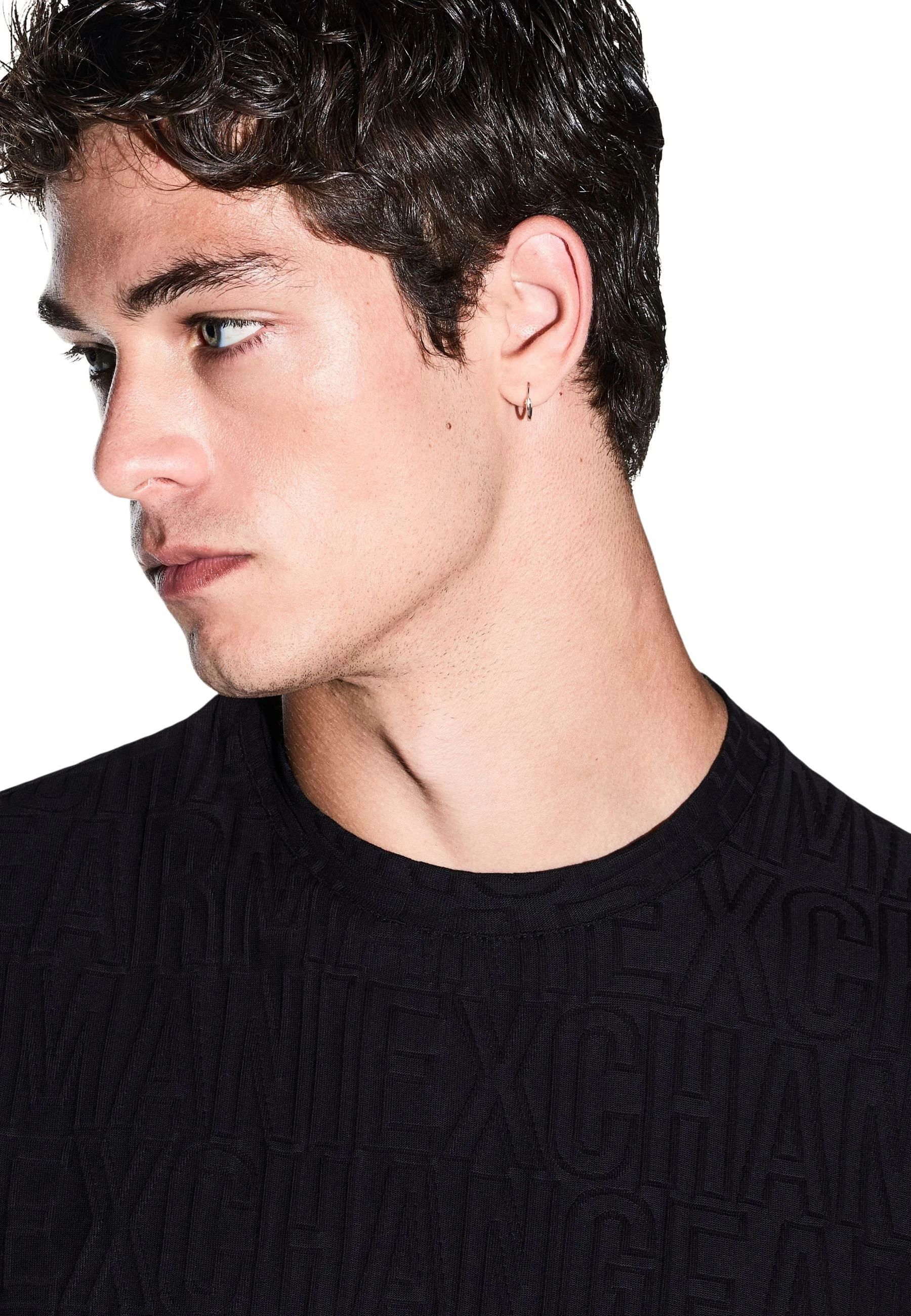 Maicë për meshkuj Armani Exchange XM003073 AF10337, e zezë [Madhësia: L]