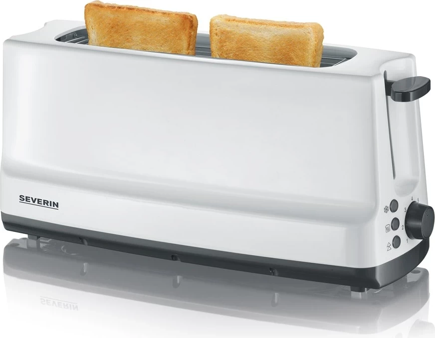 Tostues Severin AT 2232, 2 feta, 800 W, Bardhë/Gri