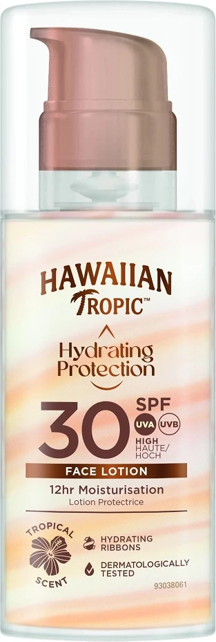 Balzam për fytyrë me SPF Hawaiian Tropic Hydrating Protection për femra 50ml