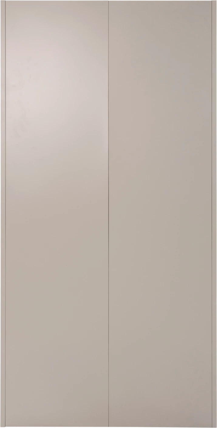 Dollap metalik FH5959.01 2-dyer me 5 hapësira ruajtjeje, ngjyrë gri e lehtë, 90Χ40Χ180 cm