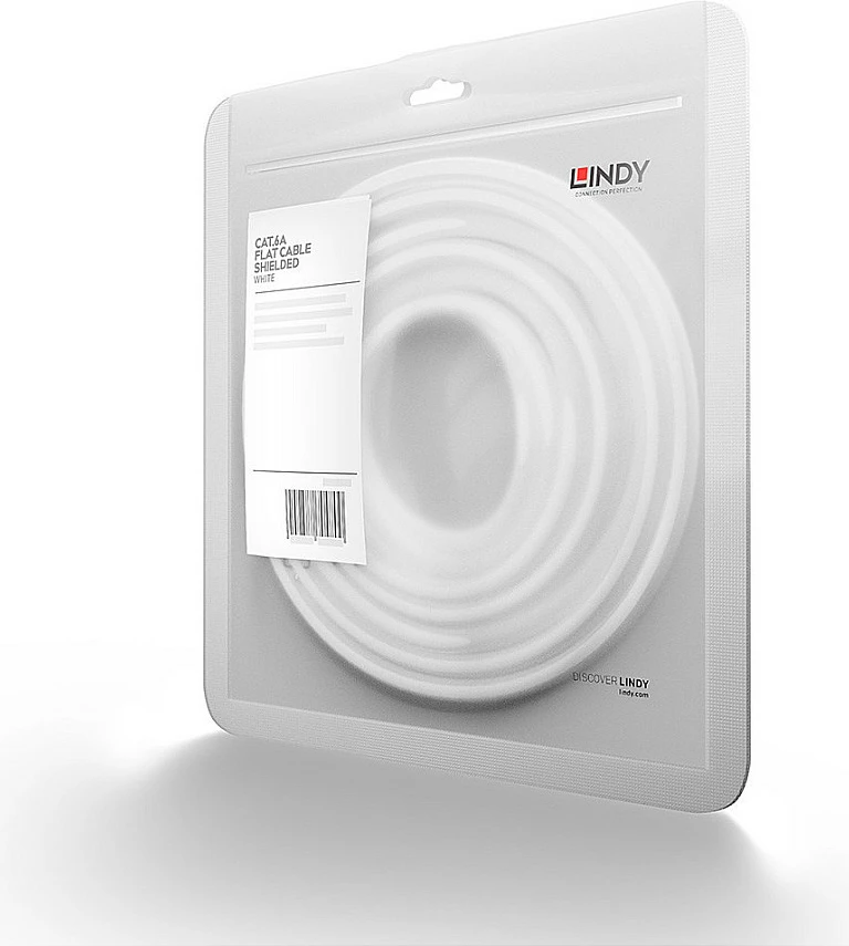 Kabllo rrjeti Lindy 47541, Cat6a U/FTP, 1 m, RJ-45 në RJ-45, e bardhë