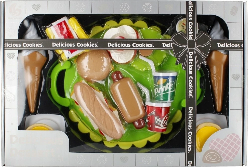 Set kuzhine lodër Mega Creative Fast Food 45x30x8 cm, jeshile