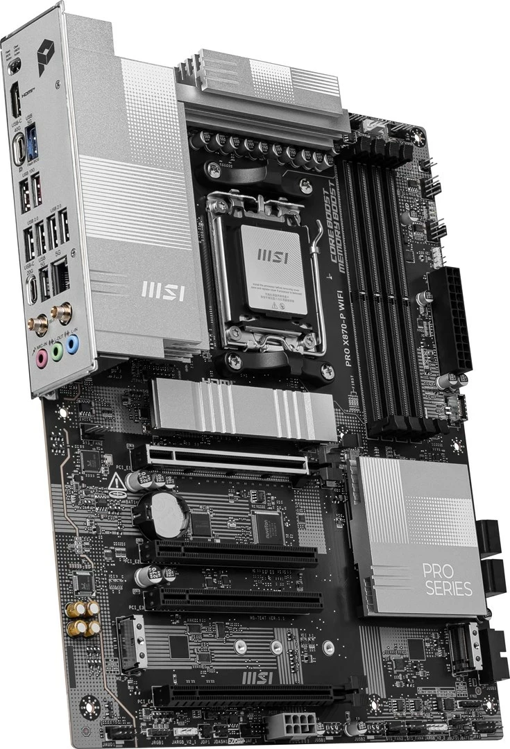 Pllakë amë MSI PRO X870-P WIFI, Socket AM5, ATX, E zezë