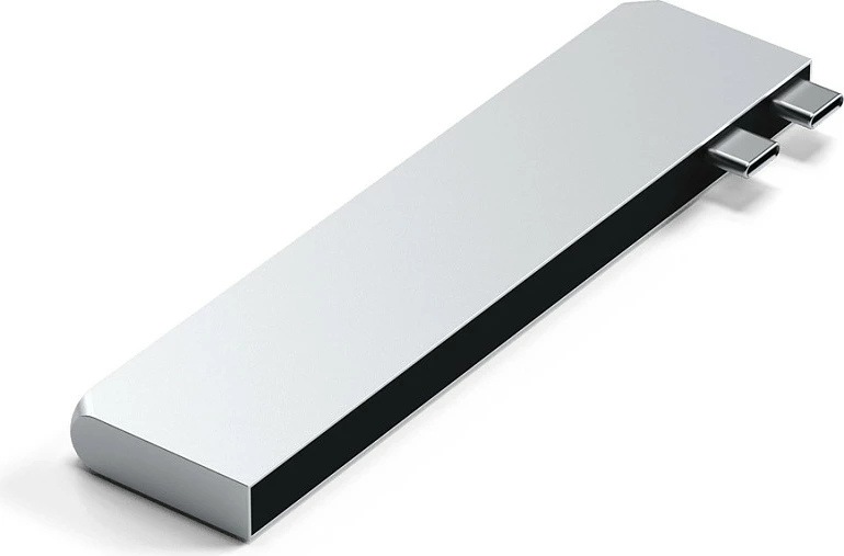 Adapter Hub USB-C Satechi Pro Hub Slim ST-HUCPHSS, HDMI, 2x USB-A, SD/microSD, argjendtë