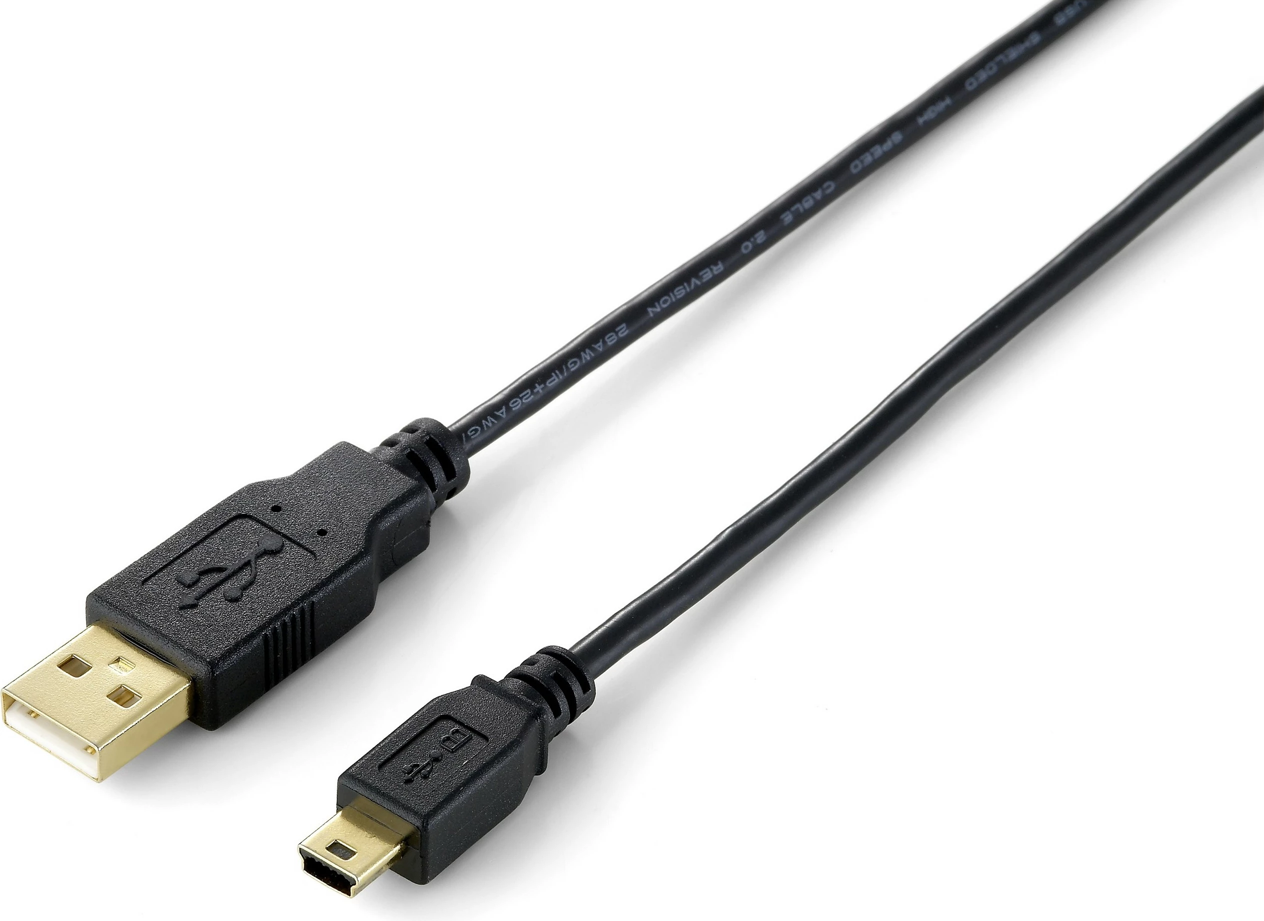 Kabllo USB Equip 2.0 Type A në Mini-USB B 3m e zezë