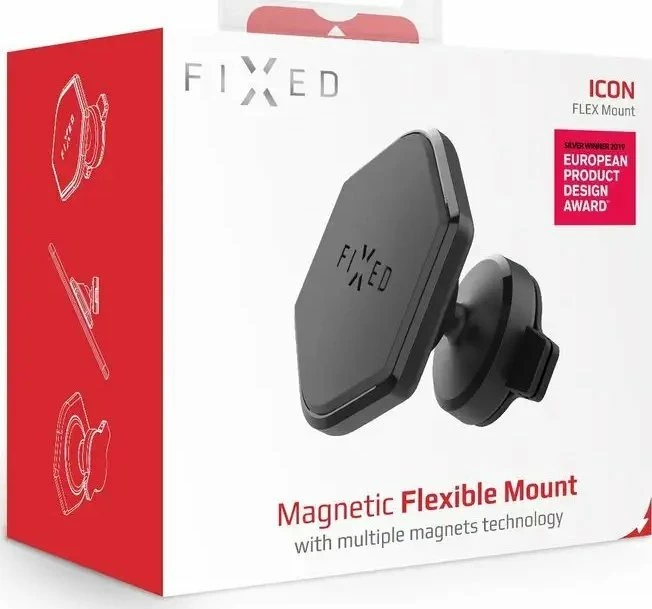 Mbajtës magnetik për celular Fixed Icon Flex FIXIC-FLEX-BK, i zi, set