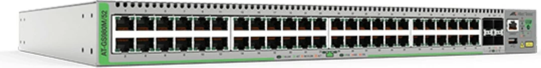 Switch Allied Telesis AT-GS980M/52-50, Managed, Gigabit Ethernet, 100 Gigabit Ethernet, Full duplex